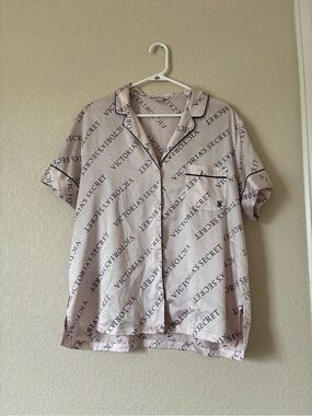 Victoria's Secret satin pajama top size L